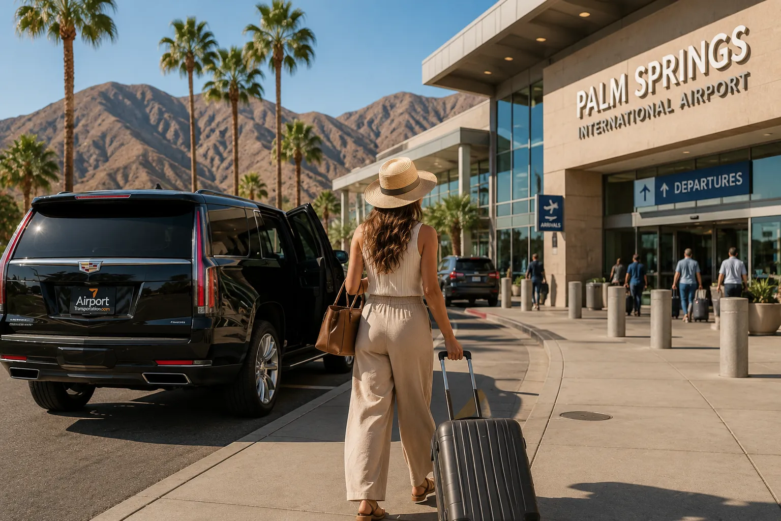 With a private transportation service booked ahead of time