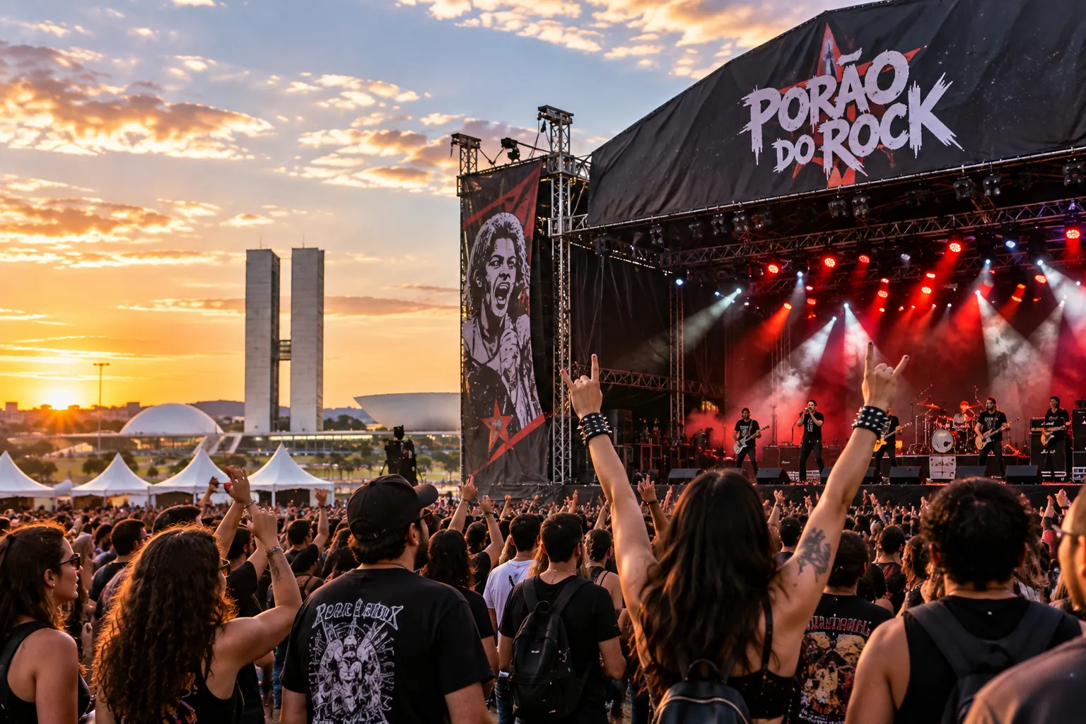 Travelers explore Brasília on a pleasant autumn afternoon with comfortable temperatures and partly cloudy skies