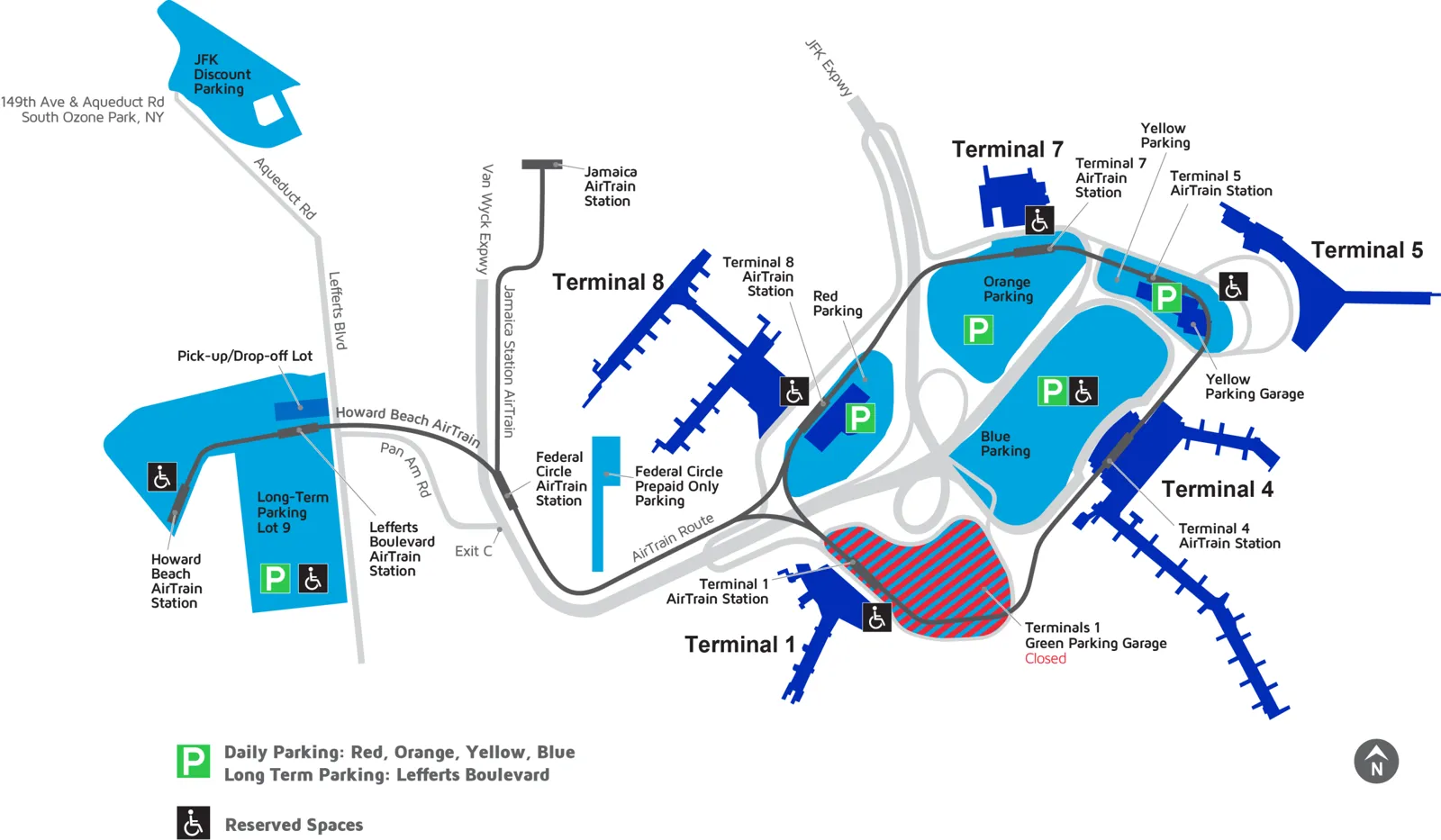 JFK Airport map and terminals