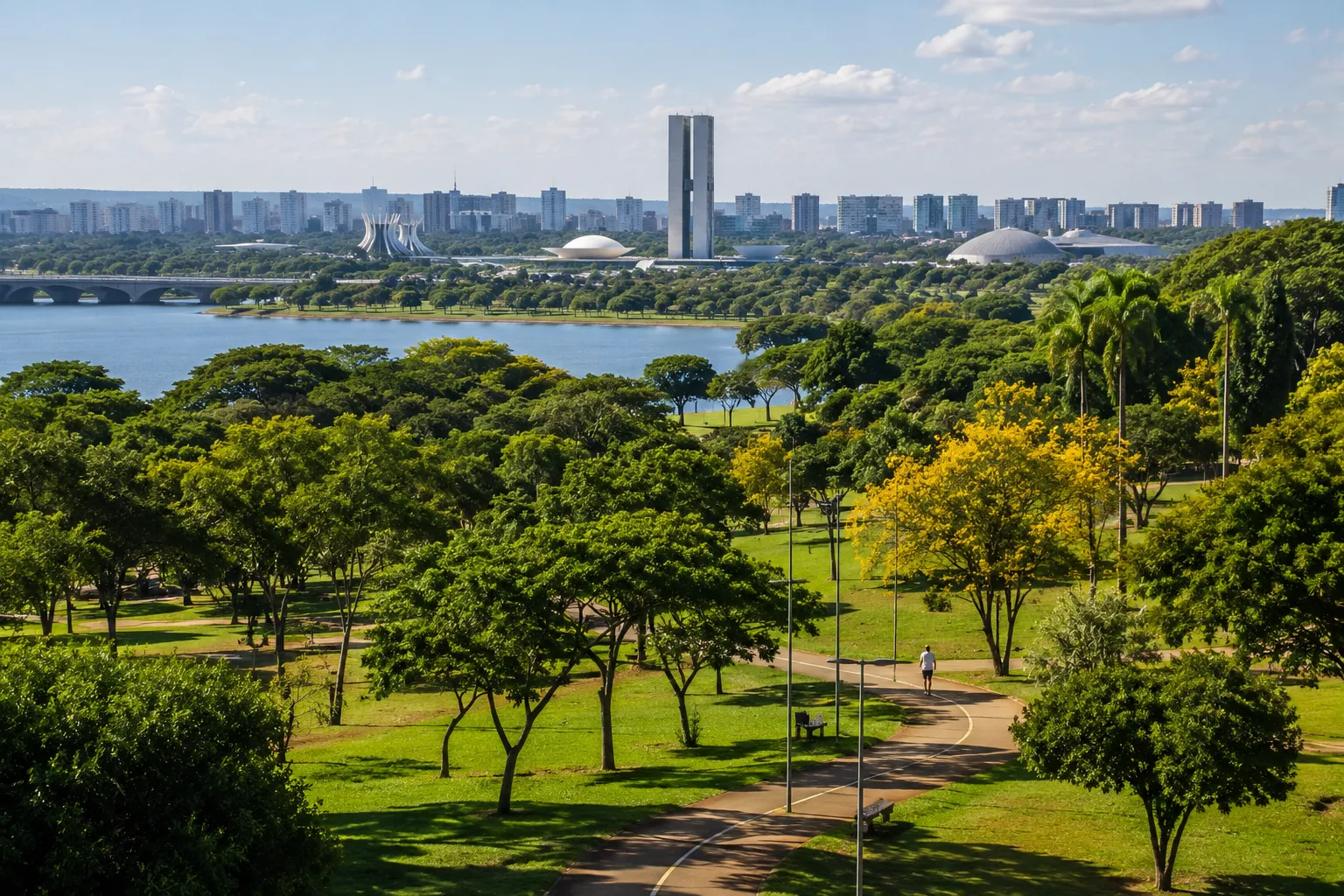 Parks, gardens, and large green spaces reveal Brasília’s natural side and create peaceful places to walk and relax