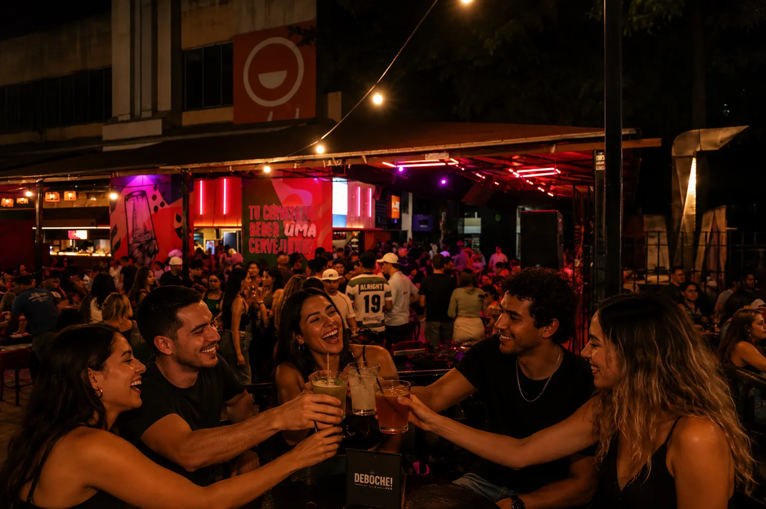 Asa Norte features modern bars, cocktails, and music venues that create a relaxed yet lively atmosphere for an evening out
