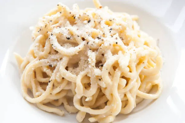Tonnarelli Cacio e Pepe, Rome.