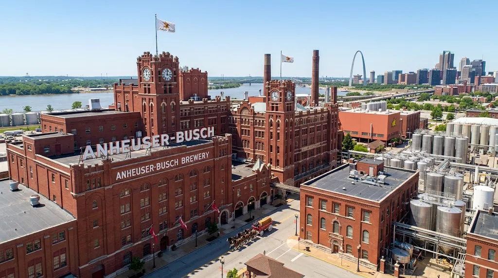The historic Anheuser-Busch Brewery offers an interesting look into that part of the city's history
