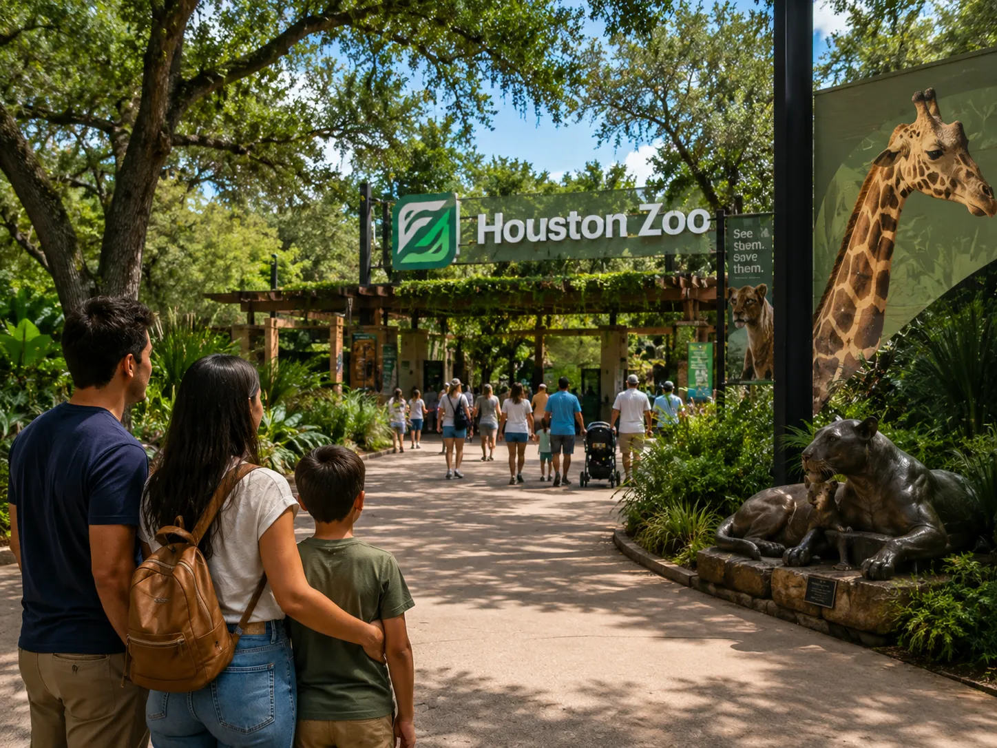 You can spend part of the day exploring the animal exhibits and then slow things down with a walk through the park