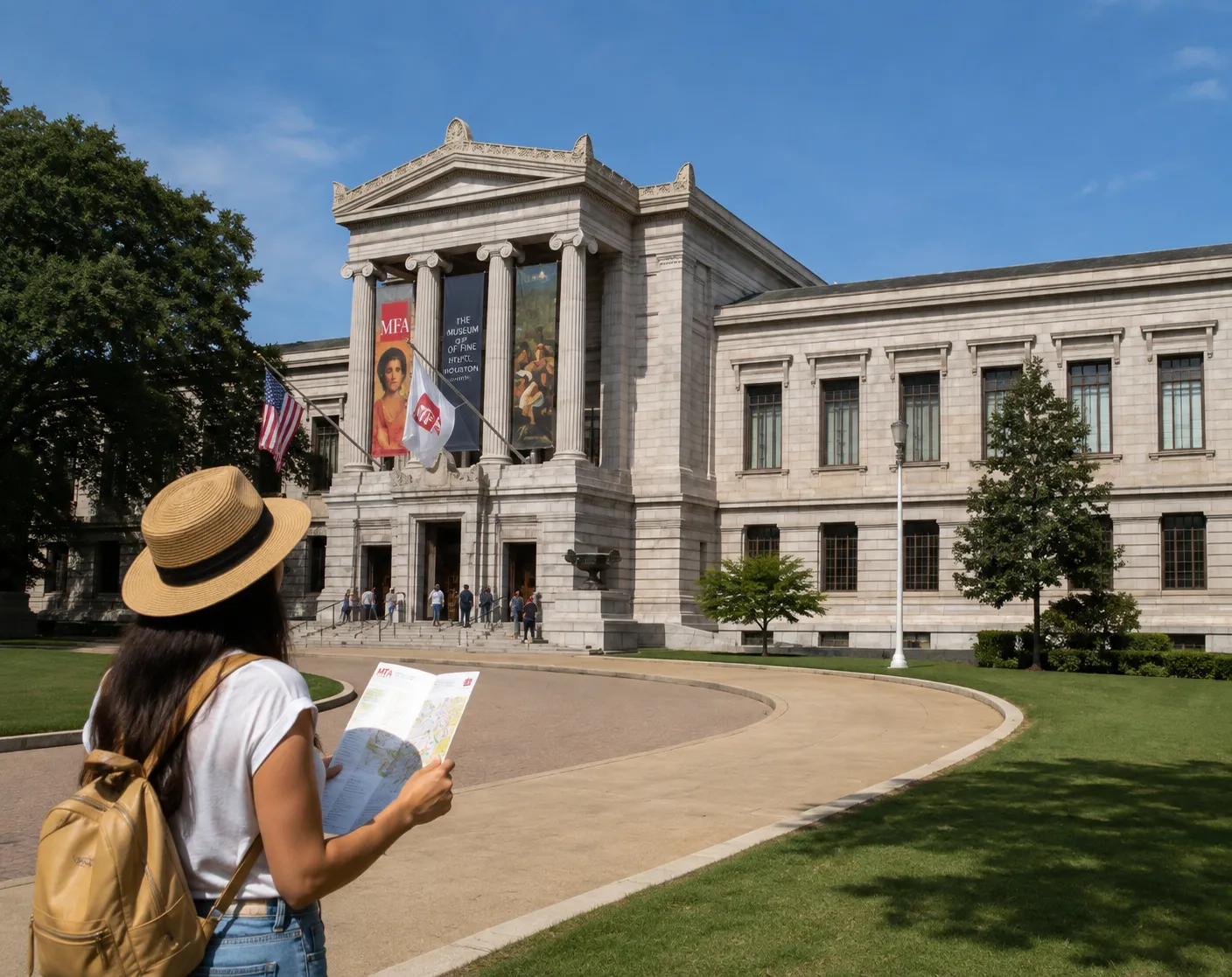 The museum houses a collection spanning more than 6,000 years of history, with artwork from different periods and regions around the world