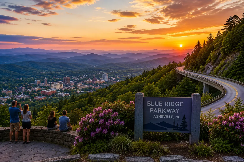 The Blue Ridge Mountains.
