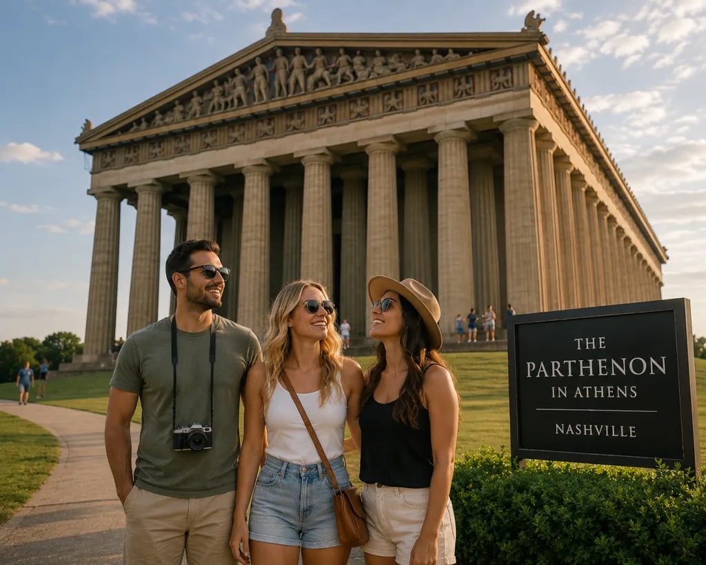 The Parthenon in Athens stands proudly.