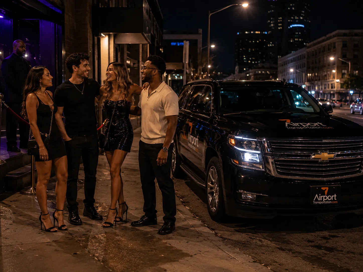 Enjoy seamless evening travel with reliable private airport transportation across Detroit.