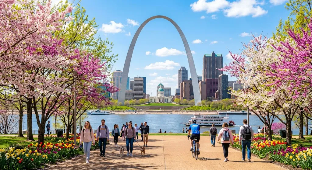 What is the best season to visit St. Louis? Spring and fall offer gorgeous weather, vibrant outdoor events, and fun