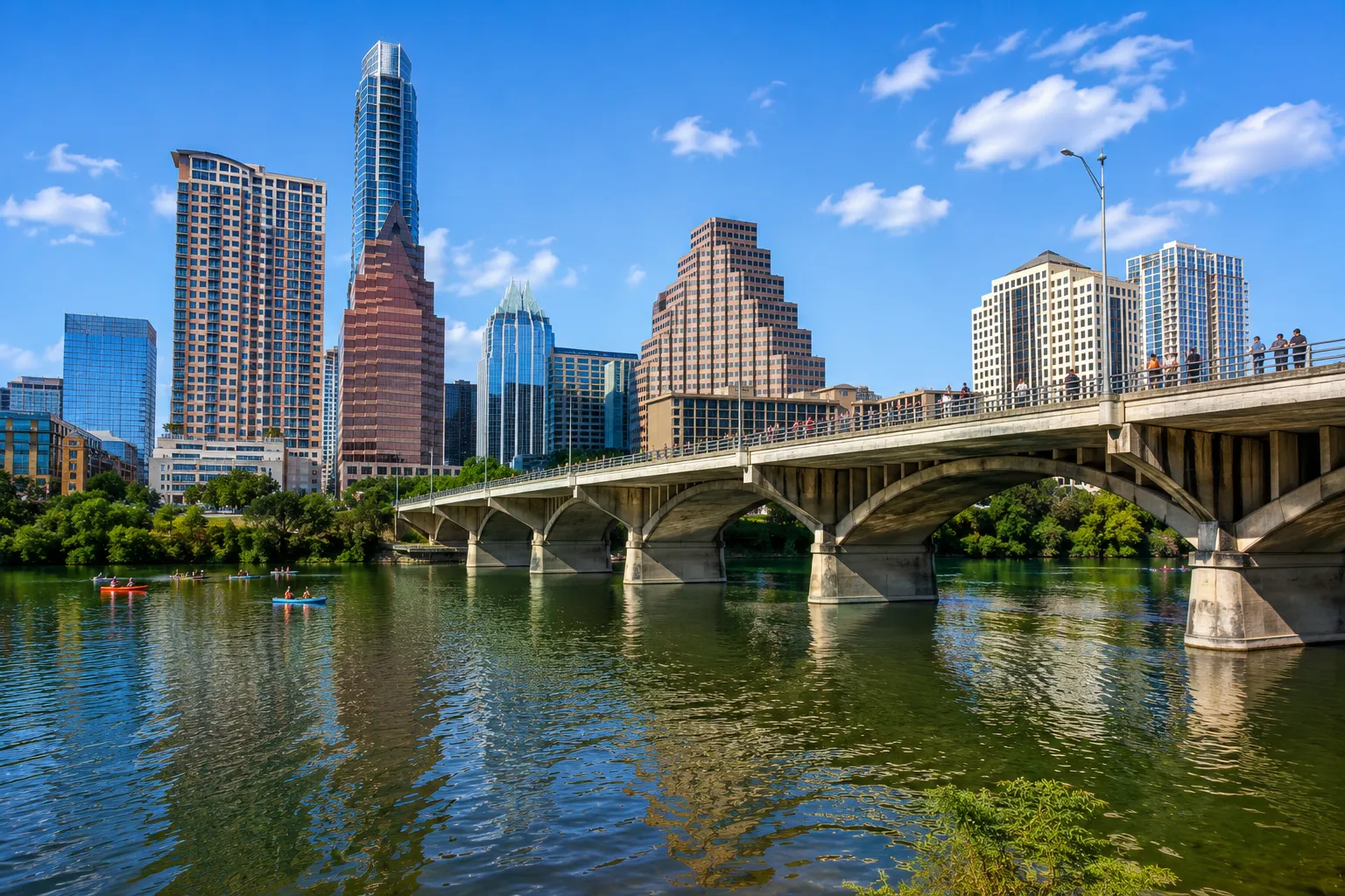 Watch over a million bats emerge at dusk from beneath the iconic Congress Avenue Bridge in downtown Austin.