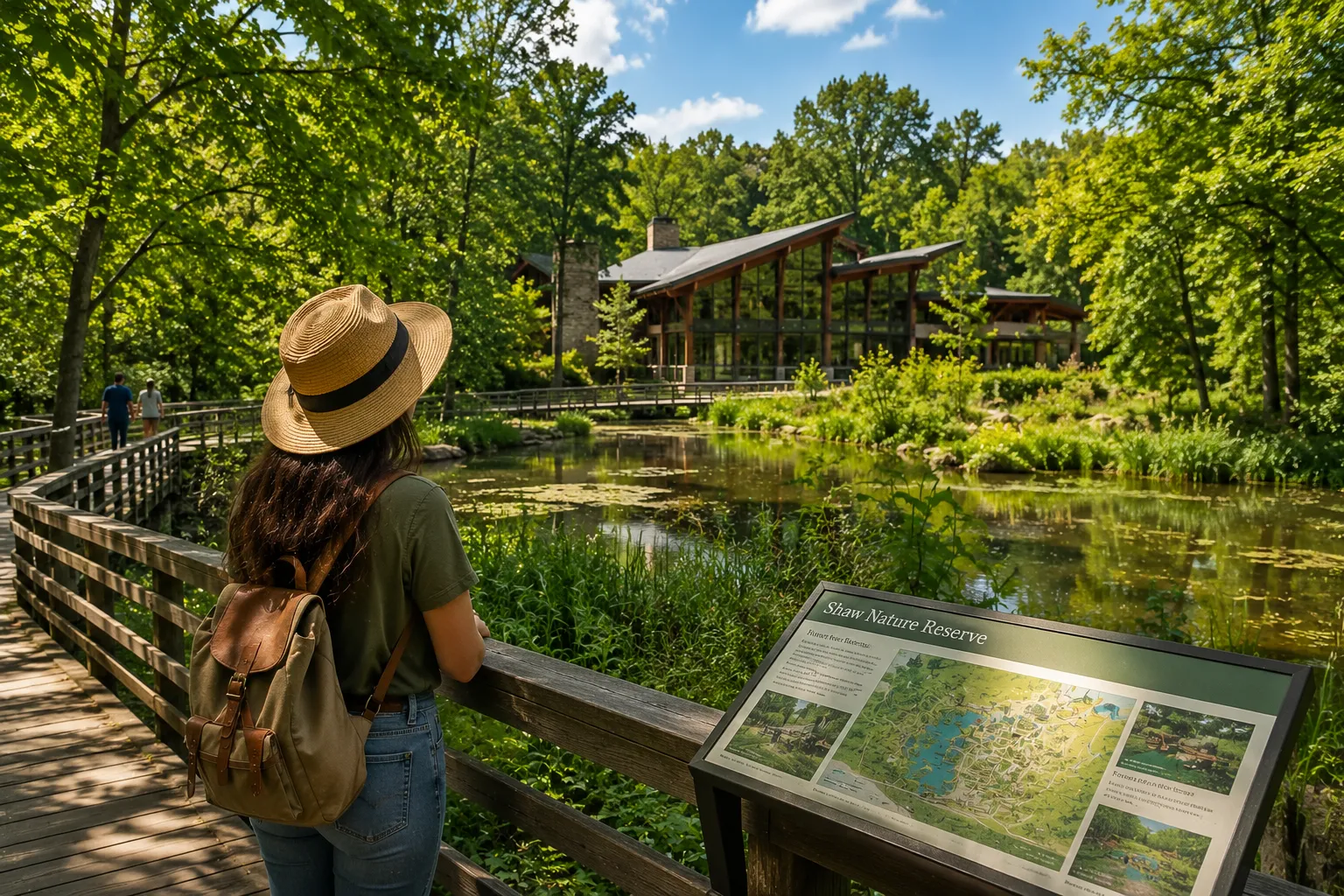 Wander through quiet wildflower meadows and peaceful woodland trails at the beautiful Shaw Nature Reserve