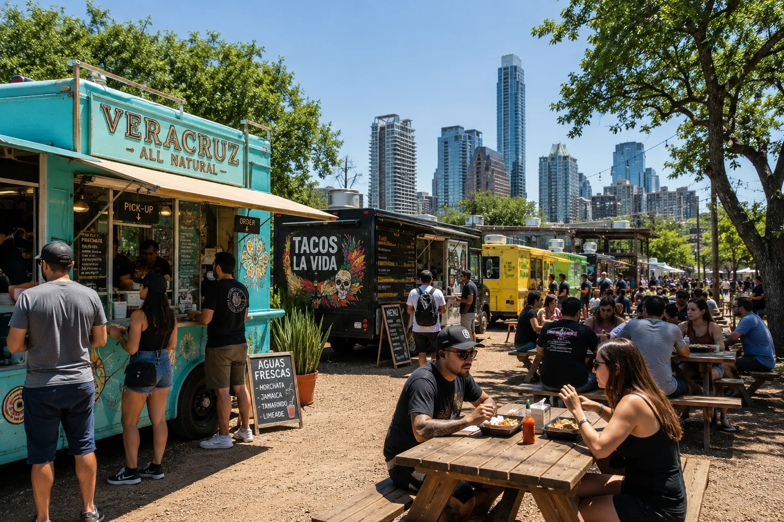 Austin’s food truck scene offers another fascinating side of the city’s culinary personality