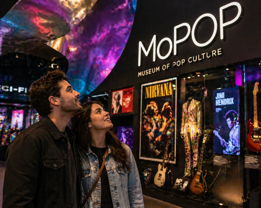 The MoPOP (Museum of Pop Culture)