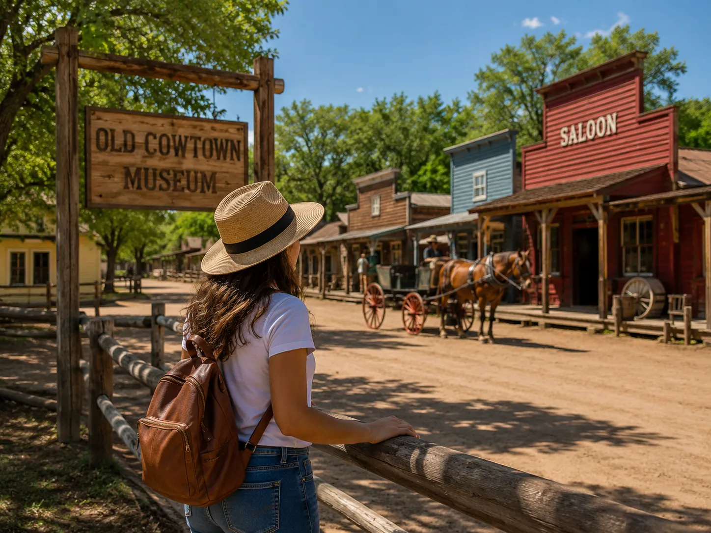 Old Cowtown Museum in Wichita offers a completely different experience