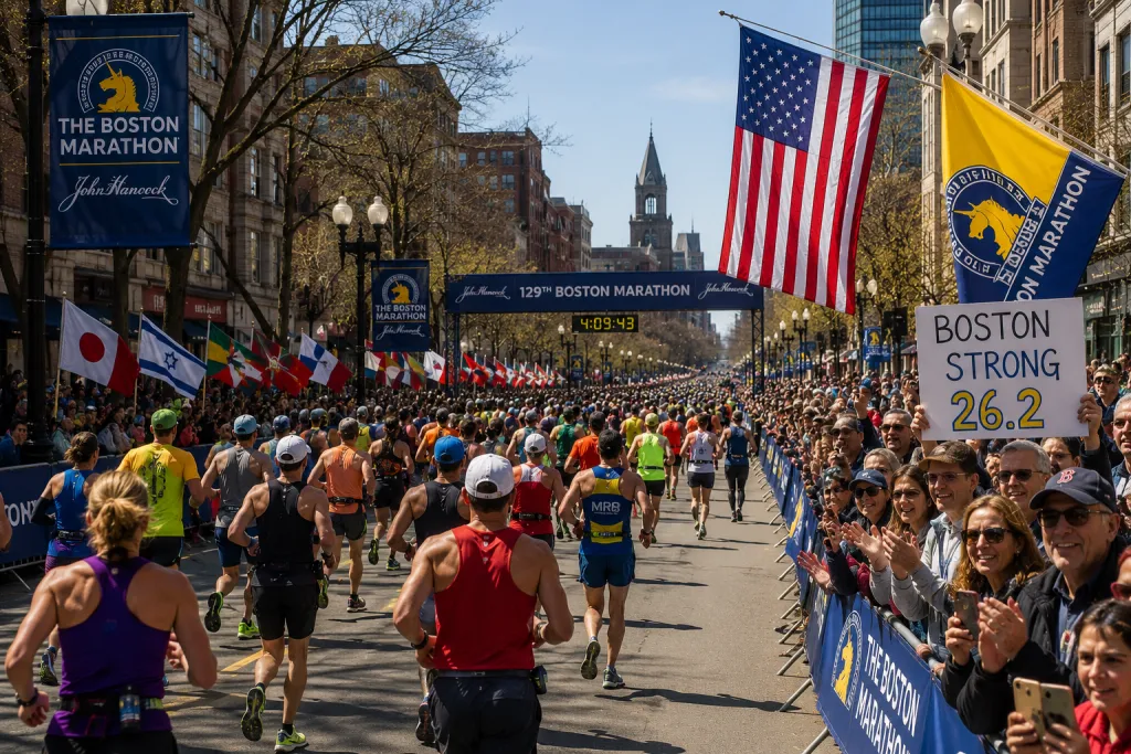 The Boston Marathon in April
