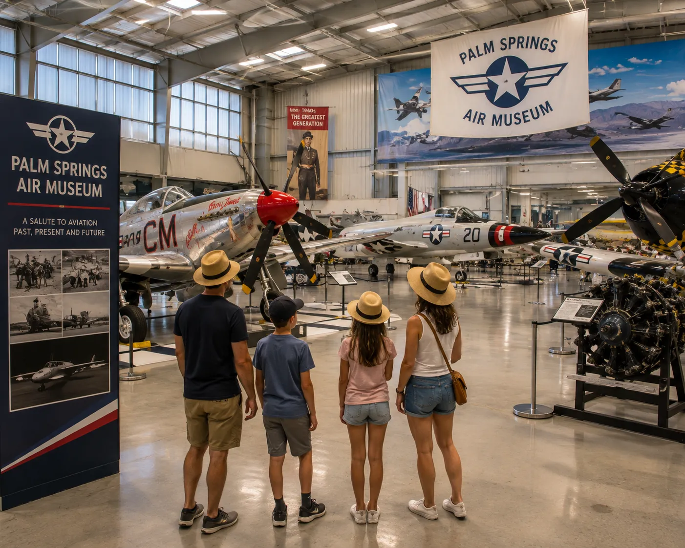 The museum houses a significant collection of aircraft connected to World War II, along with exhibits focused on military and aviation history