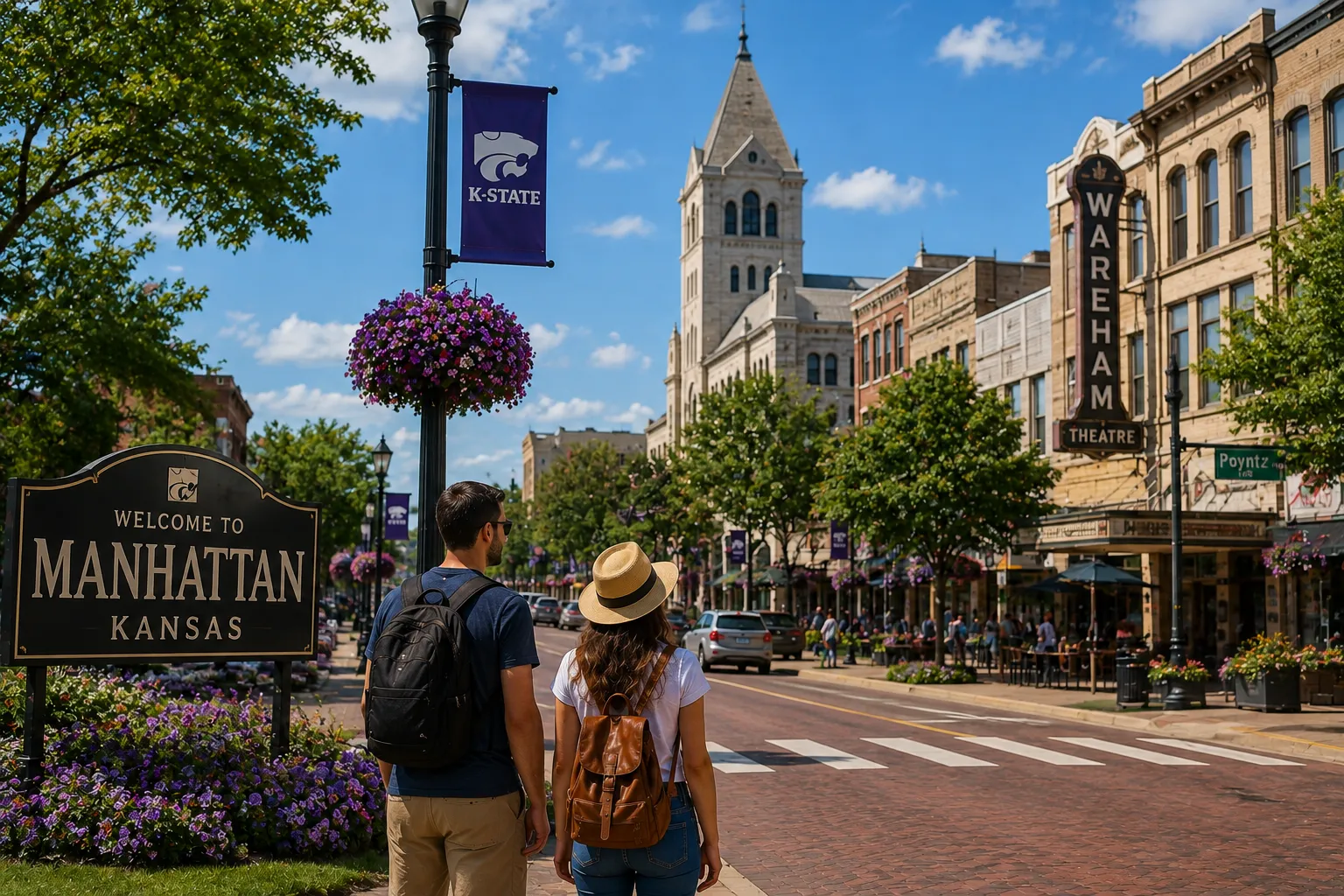 About two hours from Kansas City, Manhattan, Kansas, offers another interesting day-trip option