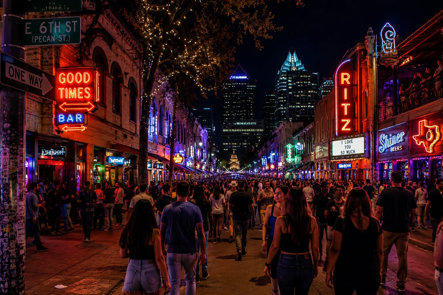 Sixth Street is probably the easiest place to begin
