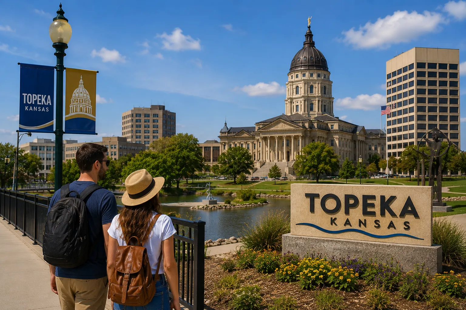 Travelers interested in Kansas history and government should consider spending a day in Topeka
