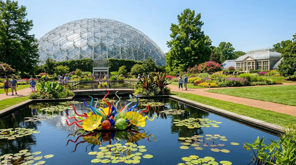 The garden combines plant collections, beautifully designed landscapes, and themed areas