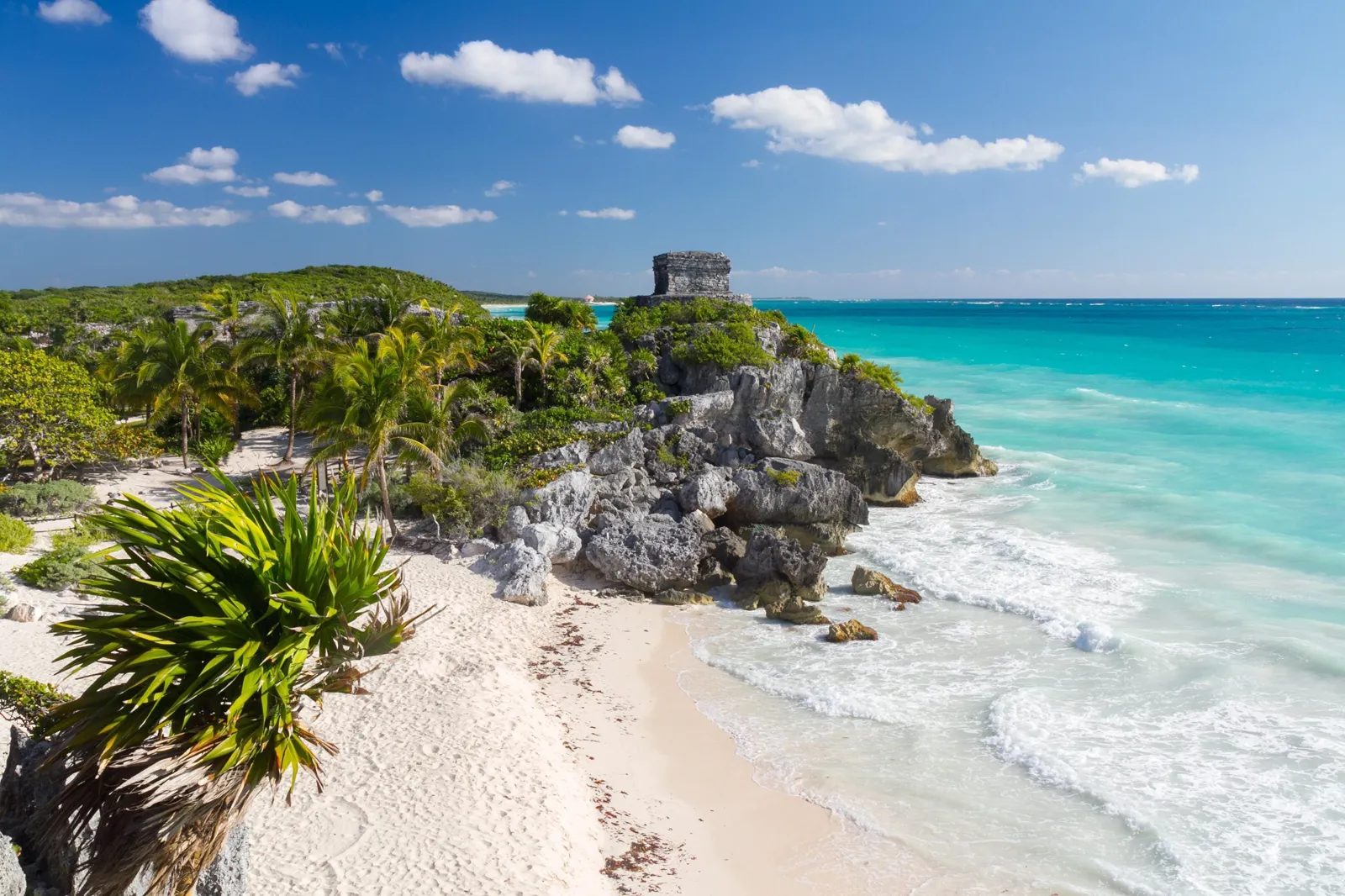 Tulum Mayan Ruins Photo of Tulum Mayan Ruins, destination located between Cancun and the Riviera Maya