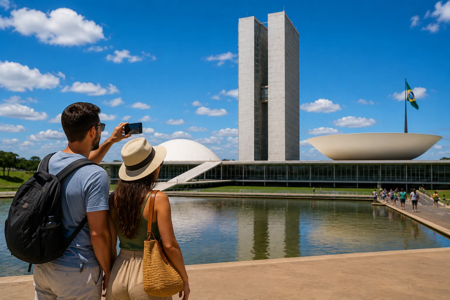 Brasília at sunset reveals a fascinating combination of modernist architecture, green spaces, and monumental avenues
