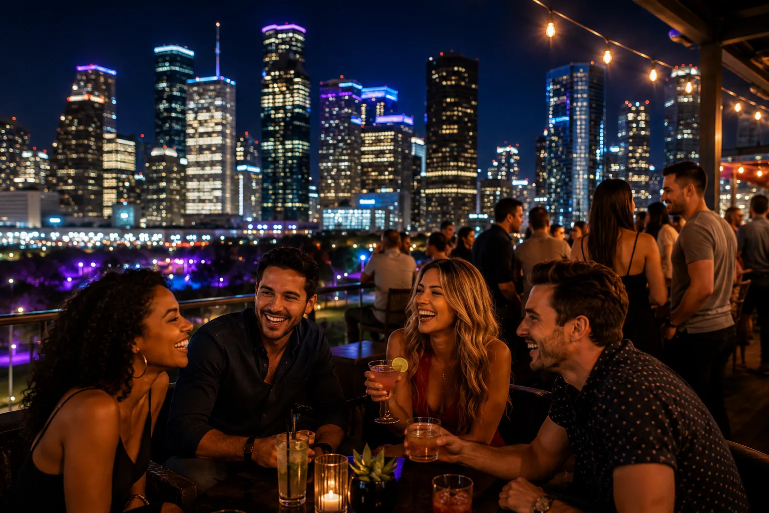 Experience Houston's vibrant nightlife, from cozy lounges to energetic clubs