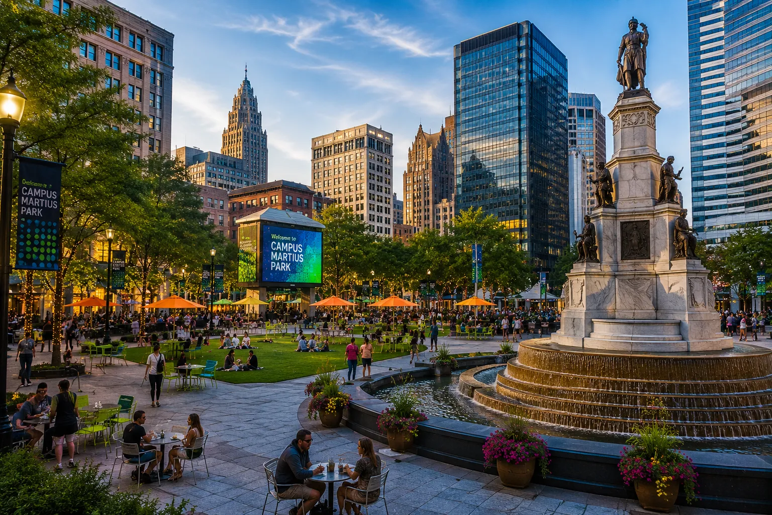 First-time visitors often feel surprised by just how vibrant downtown Detroit has become.