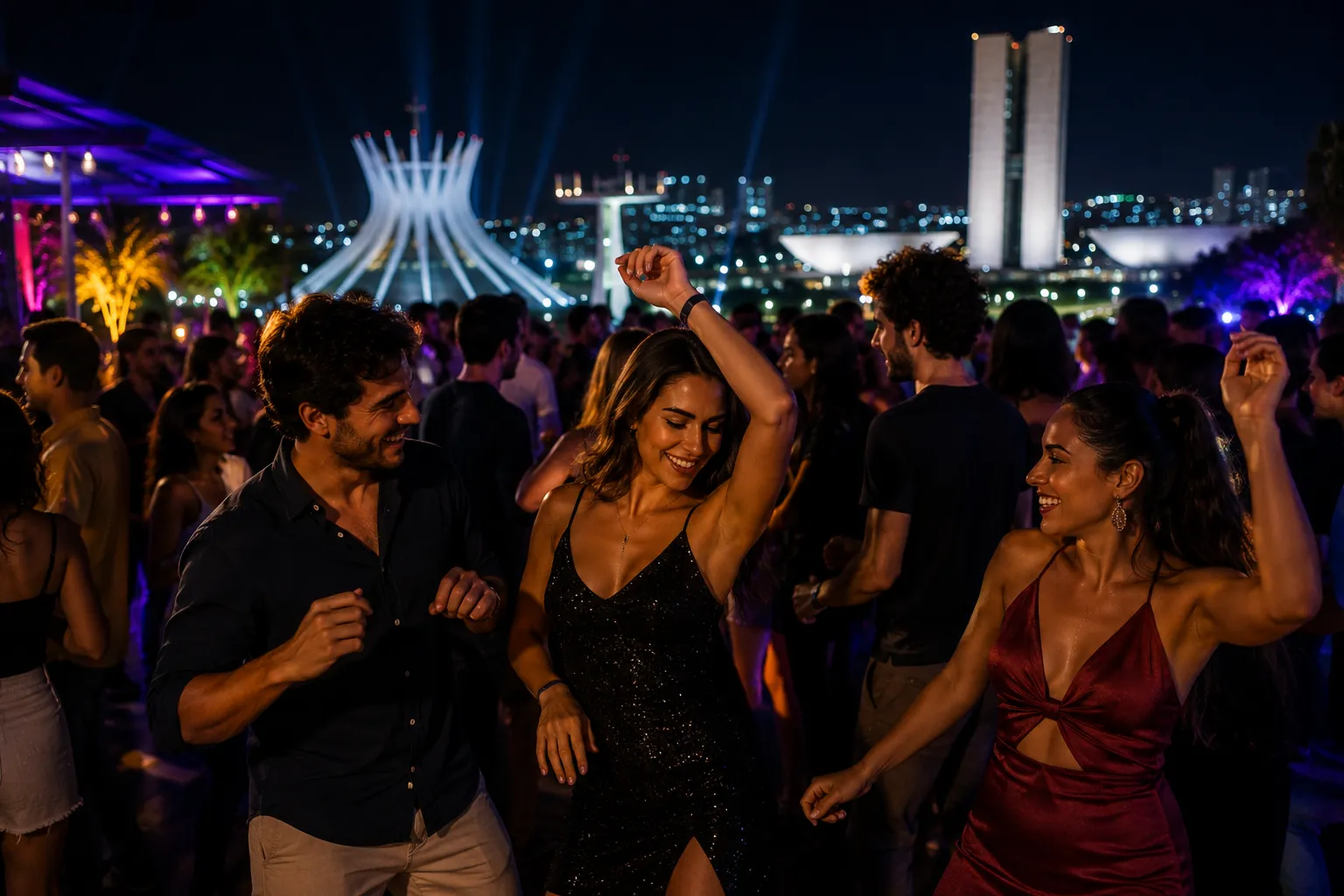 Brasília comes alive after sunset with bars, music, and terraces offering visitors a different perspective of Brazil's capital