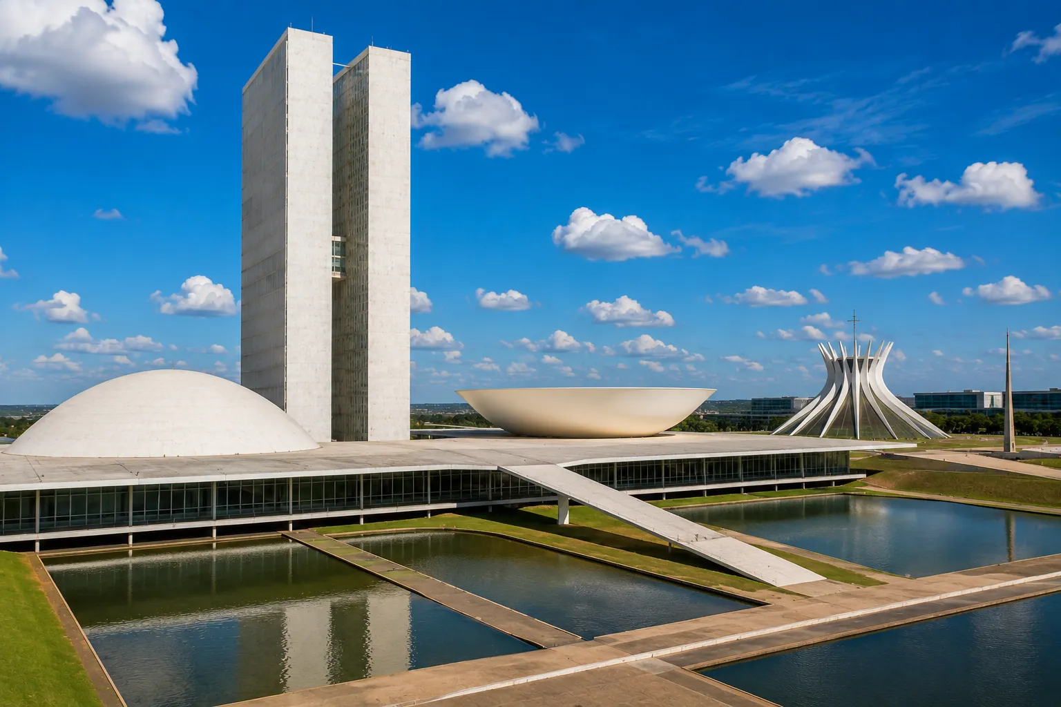 Niemeyer’s curves and monumental forms turn Brasília’s most important buildings into extraordinary works of art