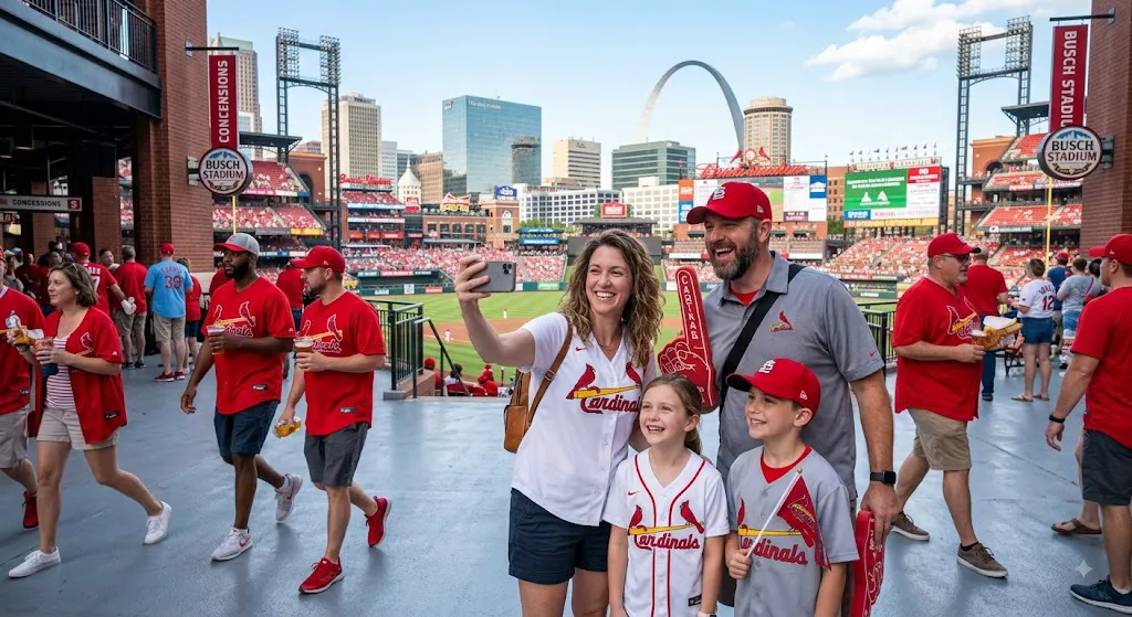 The stadium is more than a place to watch baseball. It is an important part of local culture and offers impressive views of the Gateway Arch from the seating areas.