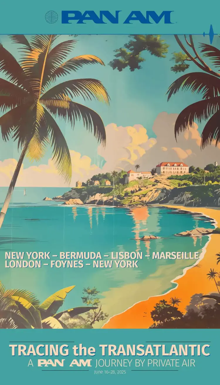 Itinerary for New Panam routes in the sky