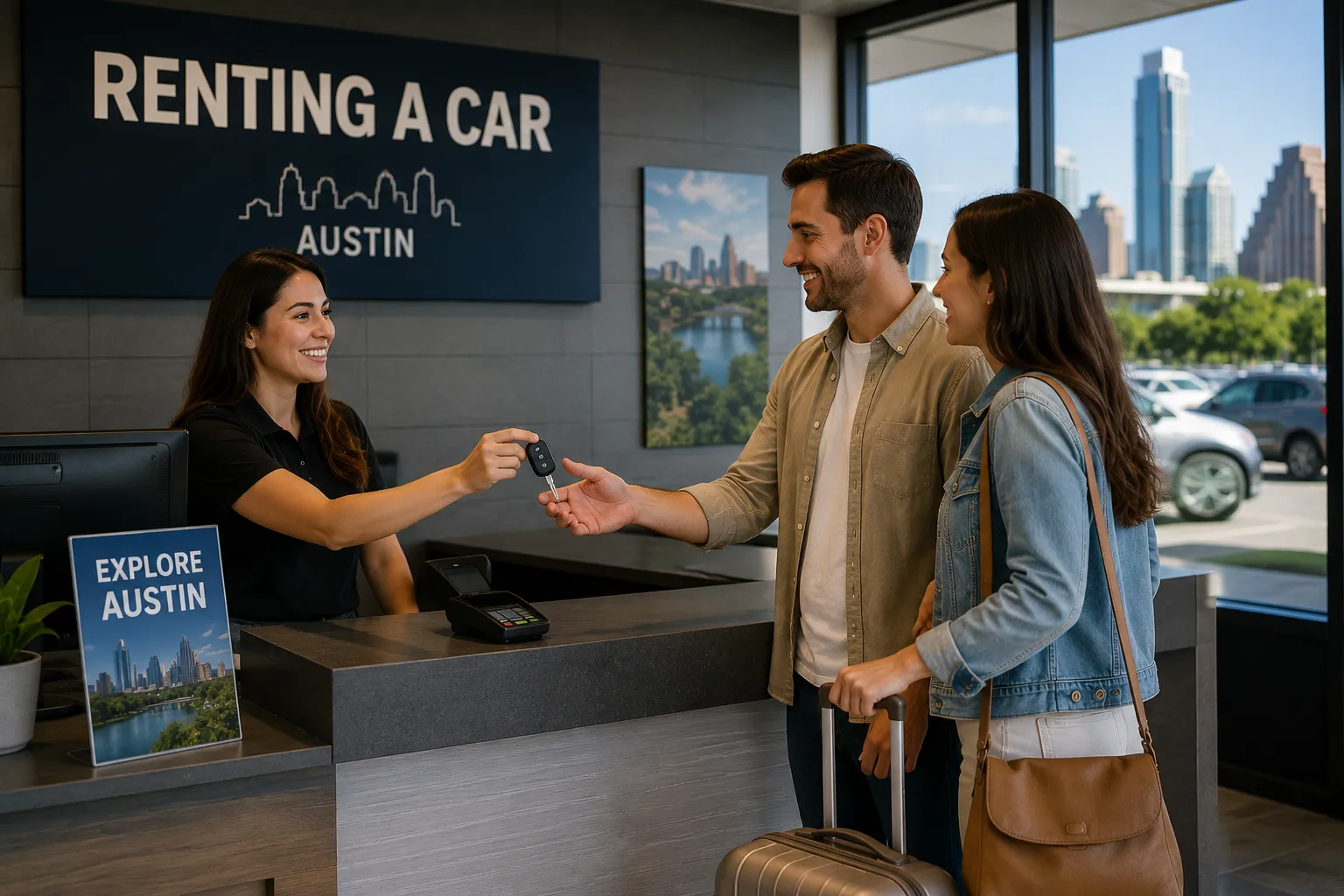 Another option is renting a car directly from Austin-Bergstrom International Airport