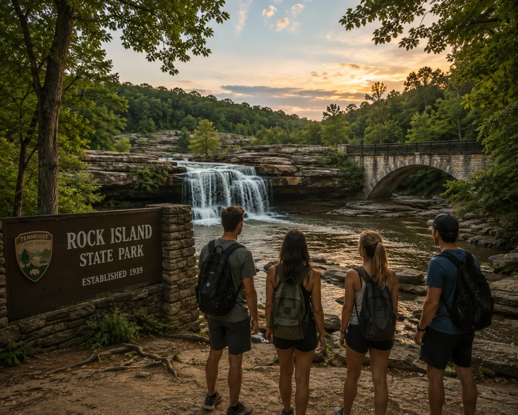 You must head east toward Rock Island State Park.
