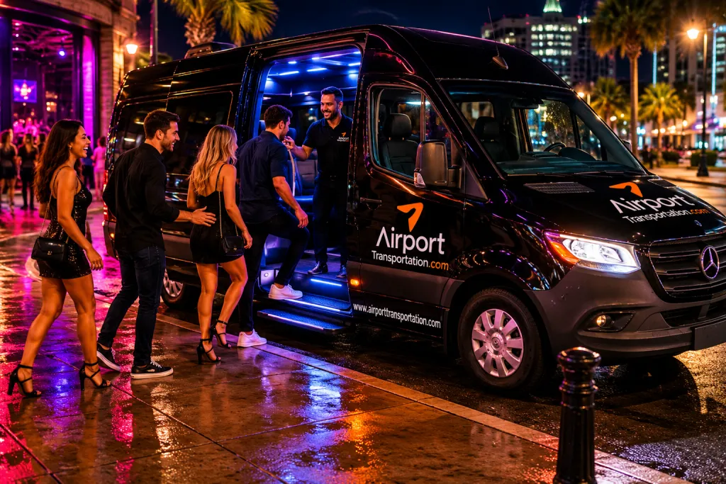 Choosing Airport Transportation to coordinate your late-night travel