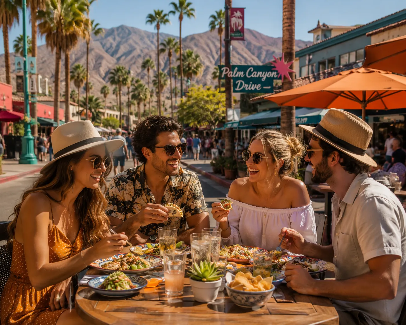 California produce meets Mexican flavors, international techniques, and desert-grown specialties, creating a food scene with plenty of personality