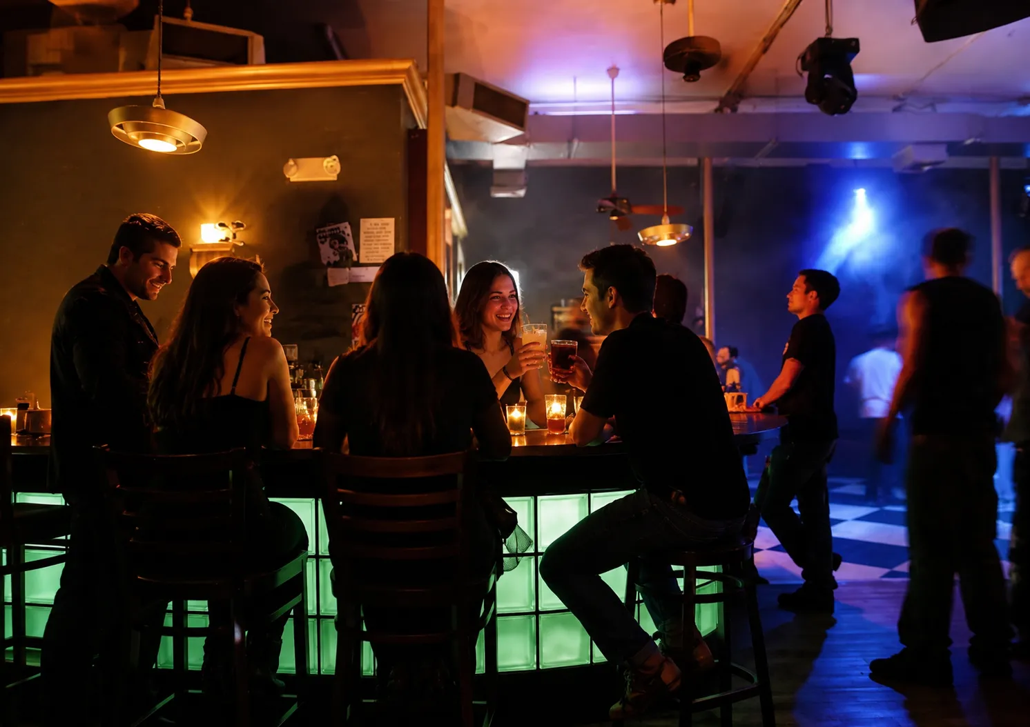 The experience is much less formal and more focused on enjoying the music and spending time with friends