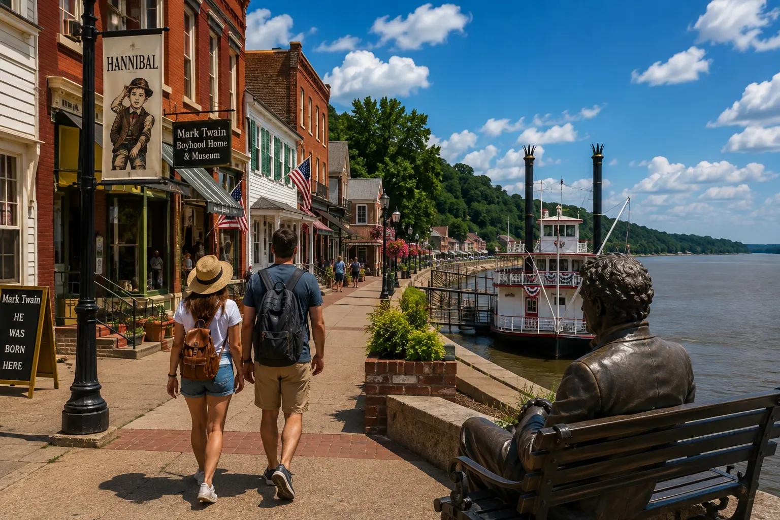 Walking through Hannibal feels very different from exploring St. Louis