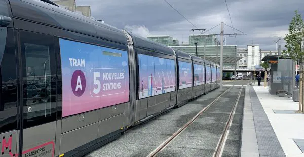 Tram A from Bordeaux Airport