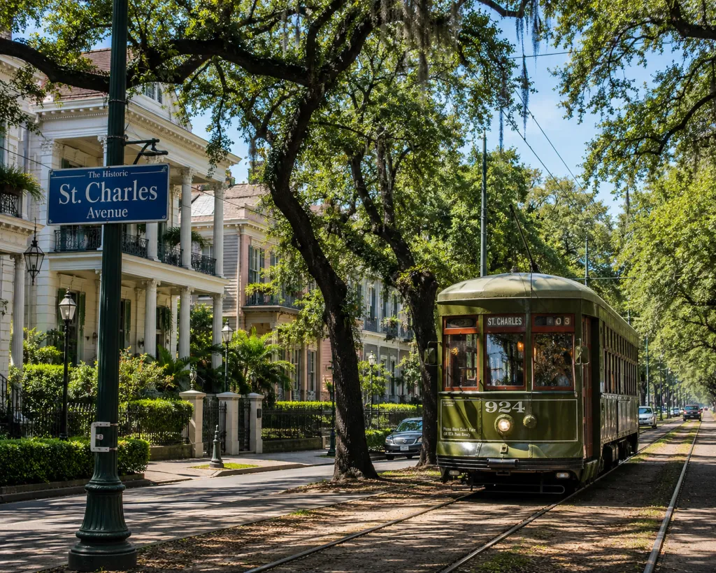 The historic St. Charles Avenue