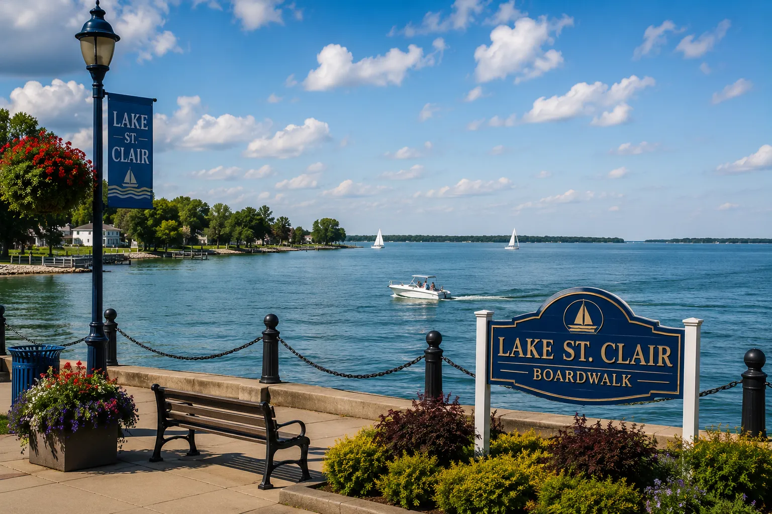 Michigan is famous for its lakes, and Lake St. Clair is one of the easiest to reach from Detroit.