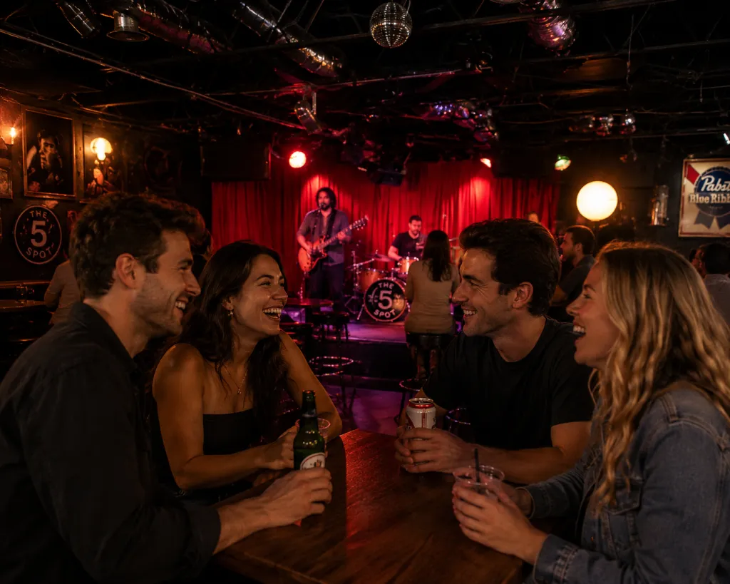 The 5 Spot is  famous for its dance nights that gather a diverse.