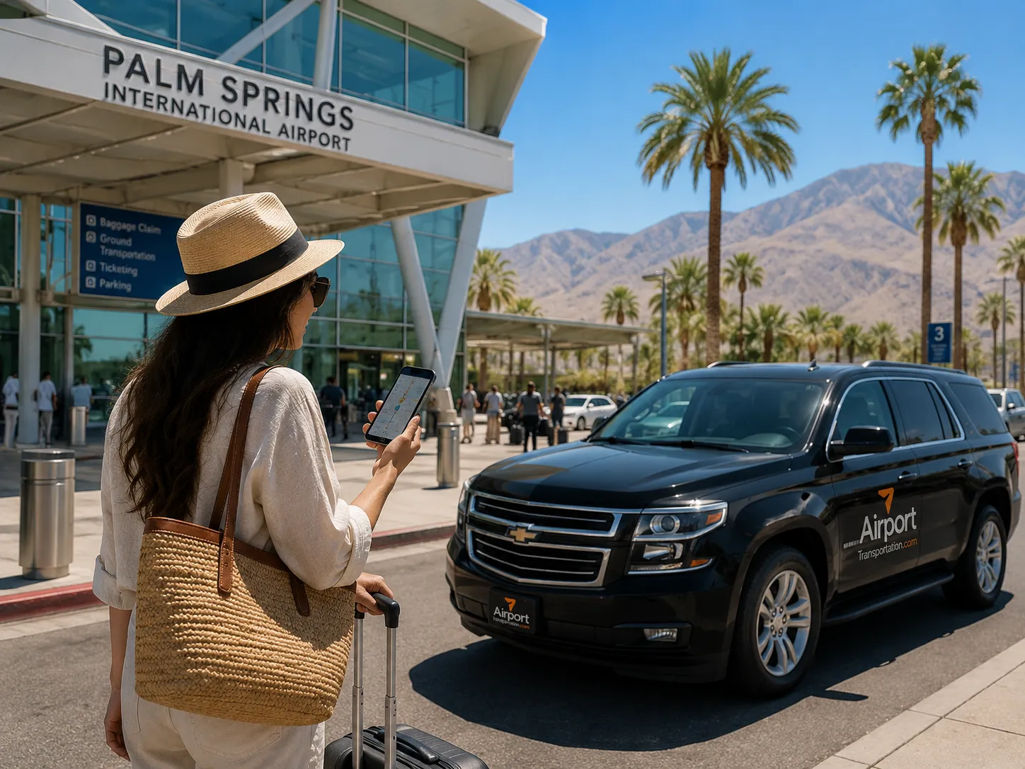 The distance is short, and several transportation options are available directly from the airport