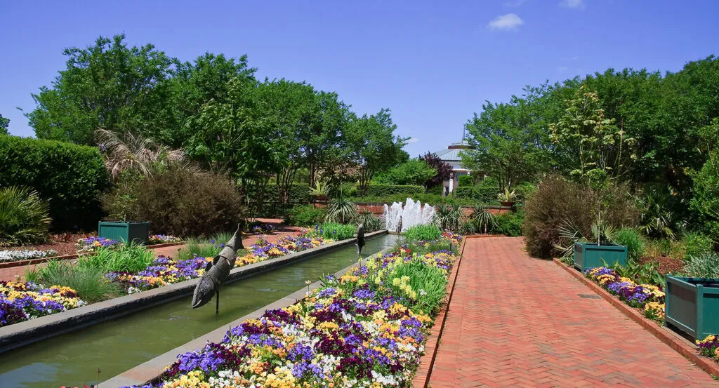 The Daniel Stowe Botanical Garden offers an unparalleled haven of peace just outside the city.