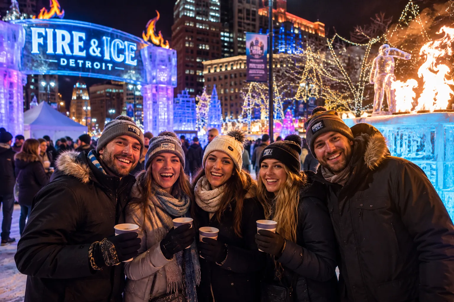 Experience the magic of winter with dazzling ice sculptures, cozy fires, and outdoor fun at the festival