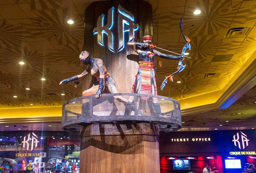 The KA show by Cirque du Soleil in Las Vegas.