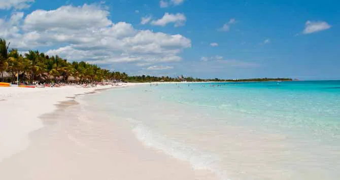 Xpu-Ha Beach Xpu-Ha Beach, located between Cancun and the Riviera Maya.
