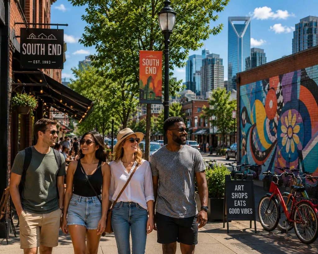 Strolling through South End during the weekend.