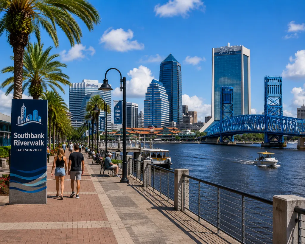 The Southbank Riverwalk.