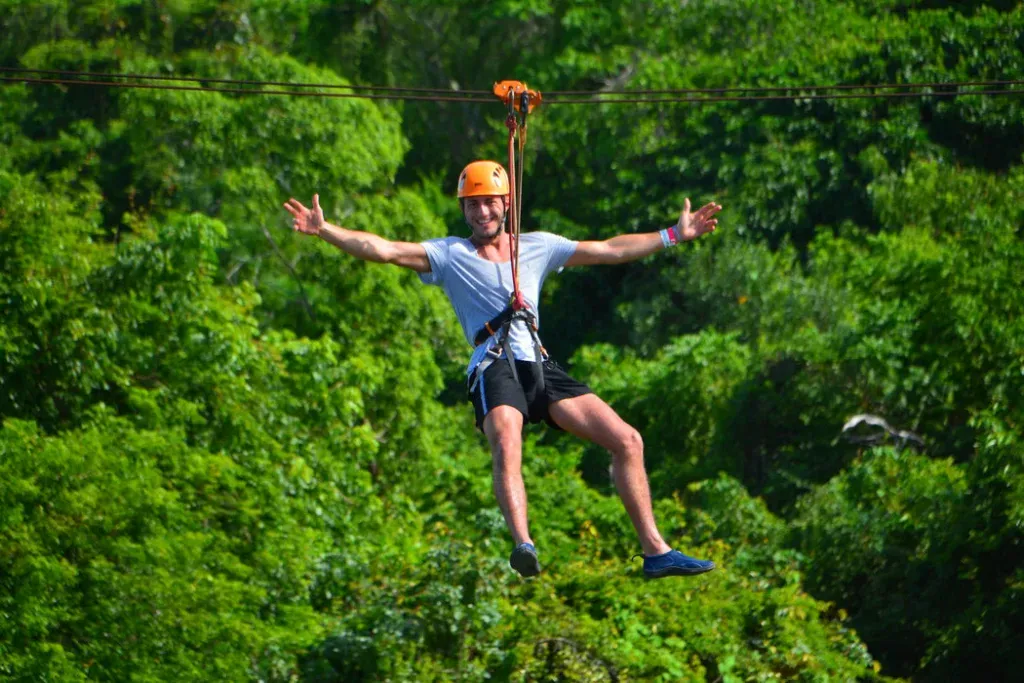Zipline/Canopy Adventure Punta Cana: Jungle Thrills and Private Airport Transportation